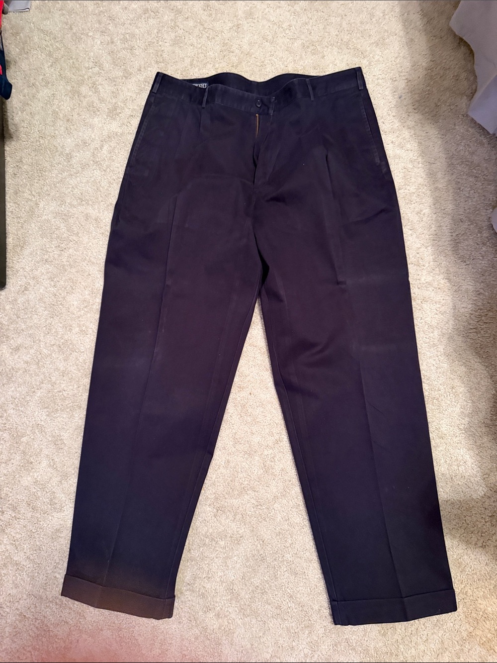 Lands' End Men's Black Dress Pants